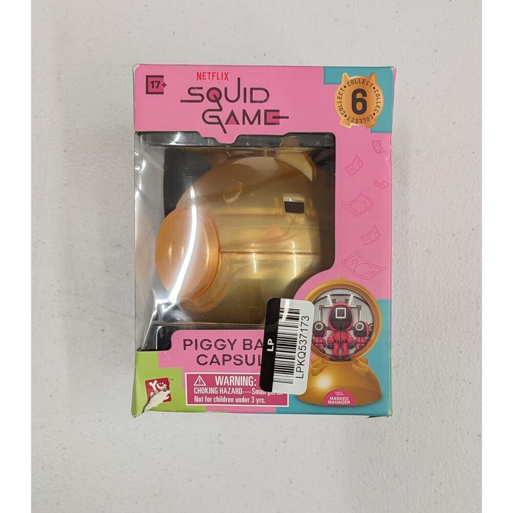 Netflix Squid Game Piggy Bank Capsule YuMe Mystery Collectible Toy 6 Series
